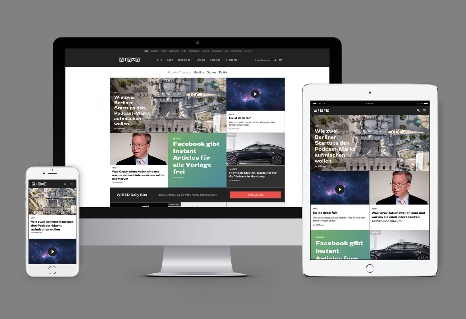 Wired Germany, Online Redesign