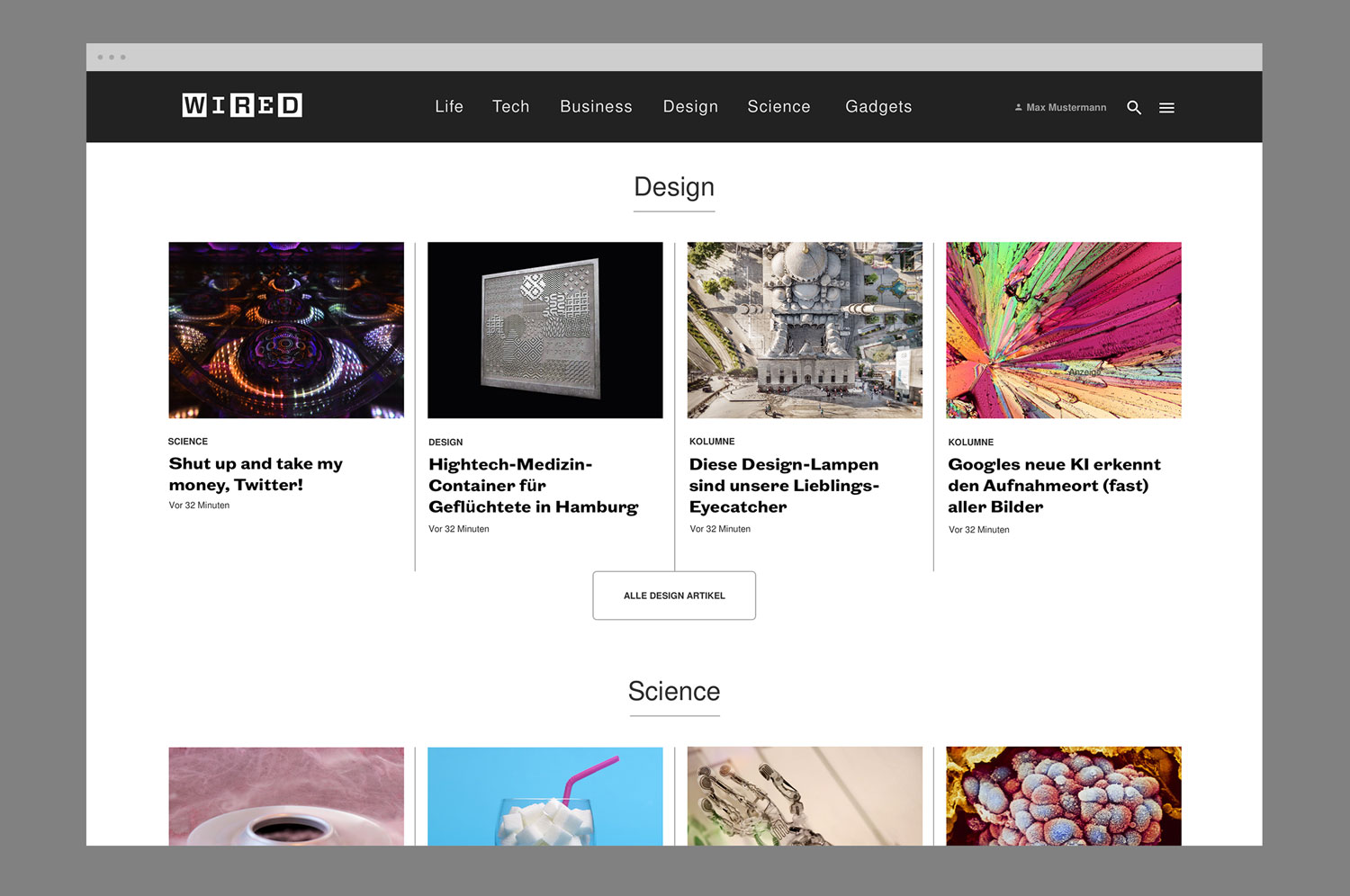 Wired Germany, Online Redesign