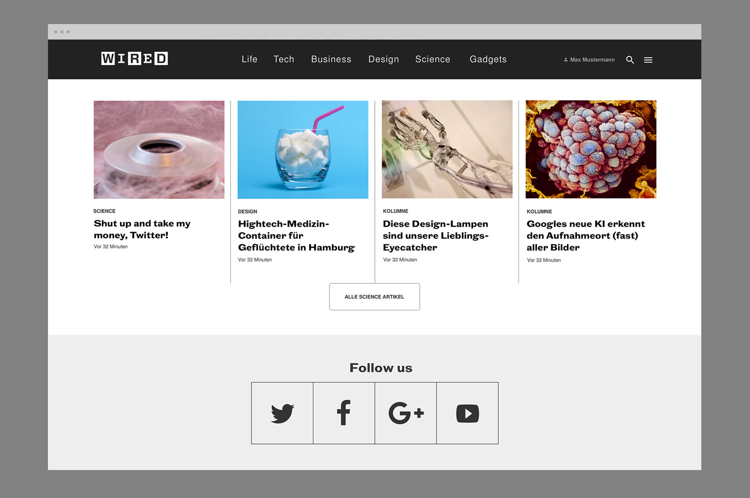 Wired Germany, Online Redesign