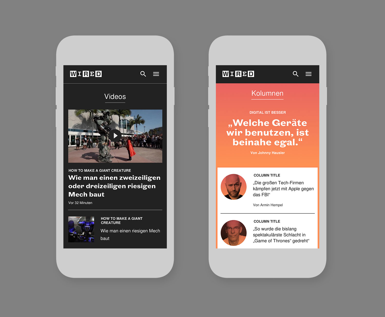Wired Germany, Online Redesign